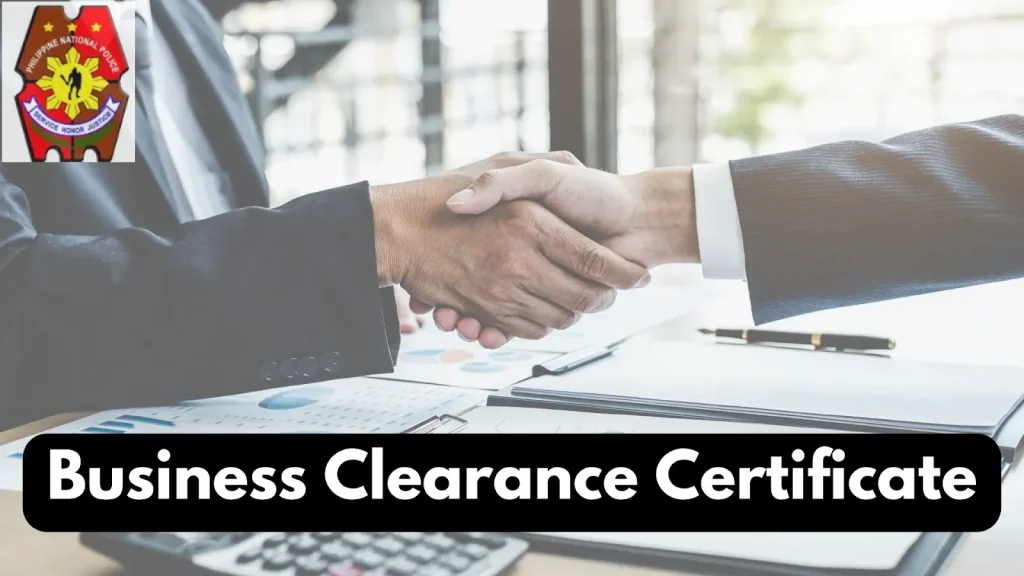  Business Clearance Certificate