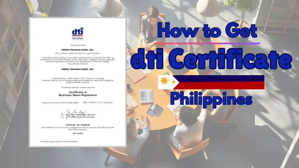 Get a DTI Certificate in Philippines